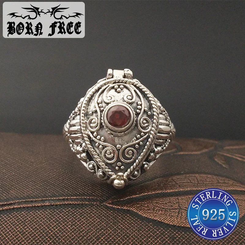 

925 sterling silver tibetan buddhism amulet ring Women rings men sterling silver rings charm anillos fashion jewelry new arrival