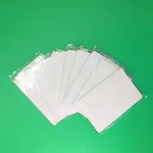 100 шт. 0,8 мм толщина 13,56 МГц микрозазор IC контроль карты доступа 13,56 МГц MF 0,8 мм белые тонкие M1 карты