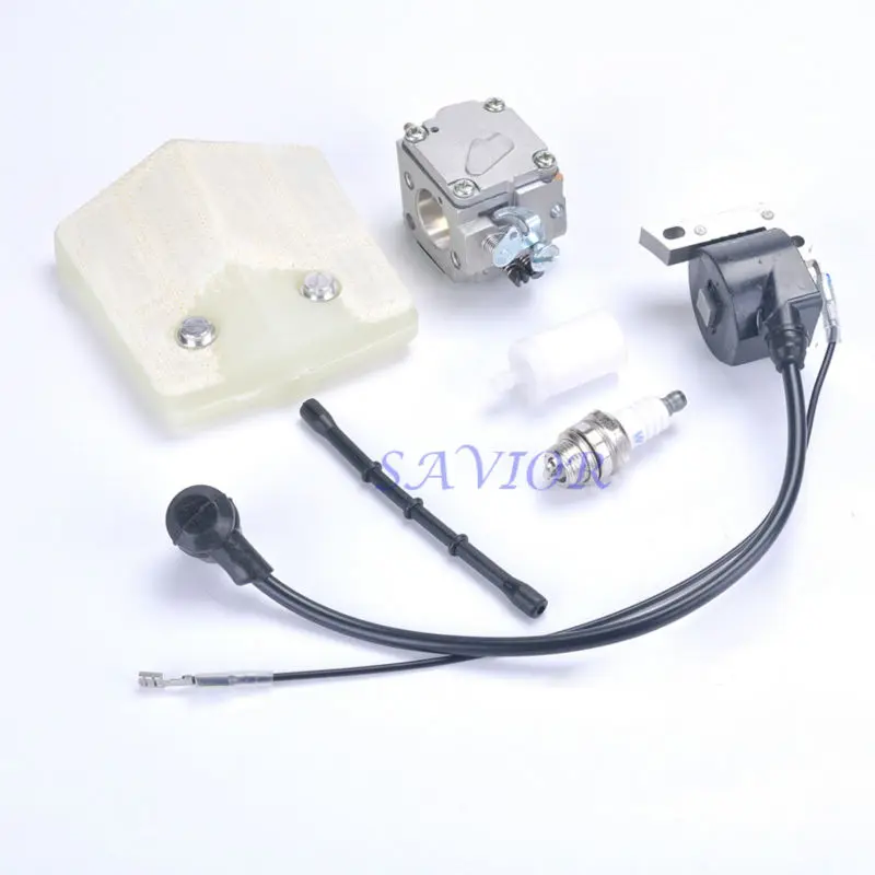 

For Husqvarna 61 266 268 Replace Carburetor Carb Ignition Coil Fuel Filter Air Filter W/ free Chainsaw Saw Free Shipping