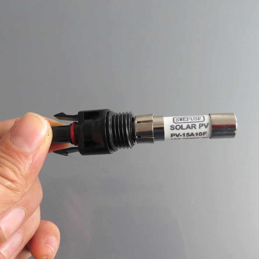 

MC4 Photovoltaic Fuse Connector 10A 15A 20A 30A Compatible MC4 Solar Connector