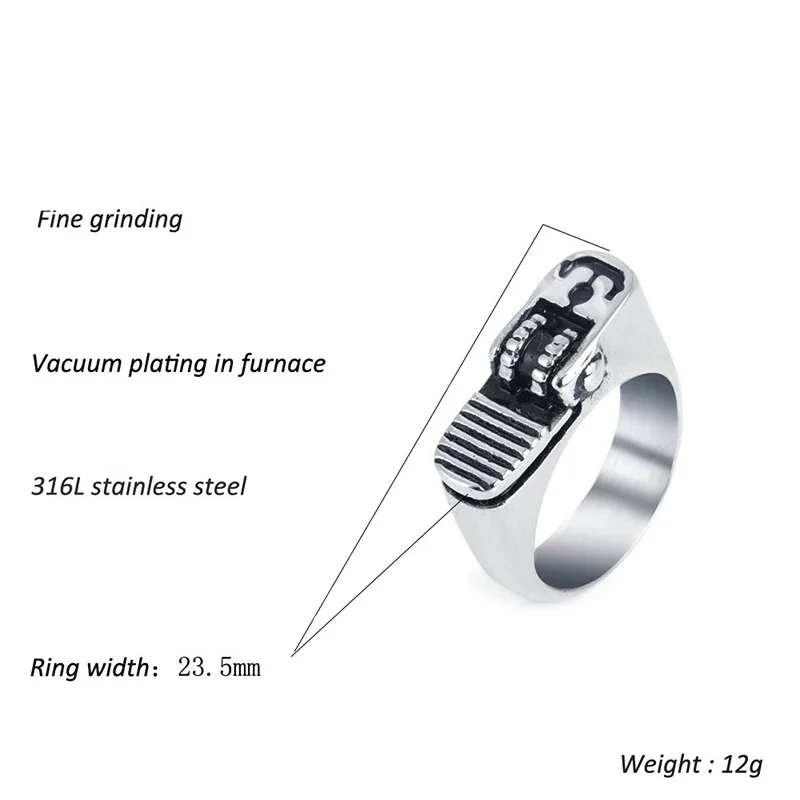 Готические зажигалки, кольца для мужчин, Панк подарок, Hombre, нефункциональное, Got a Smoke, мужское кольцо, титановая сталь, ювелирное изделие, подарок курильщика