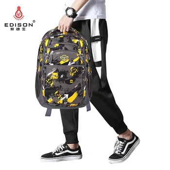 

Edison School Bags Ultralight Large Capacity Backpack for Teenagers Reducer Ridge Breathable Youth Bag Leisure Travel Backpacks