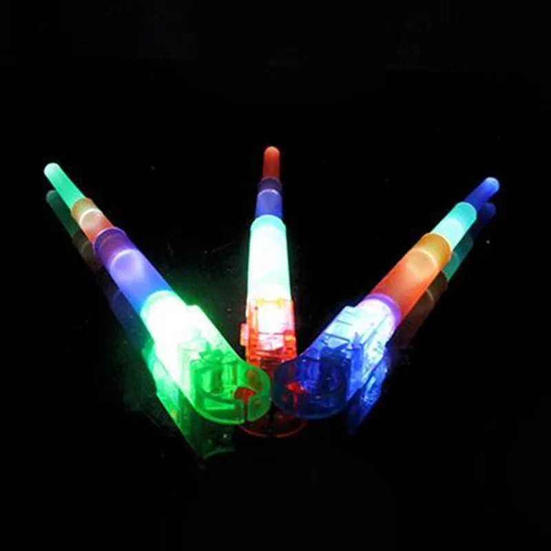 Blinking Light Up Finger Retractable Sticks Flashing Finger Light Toys
