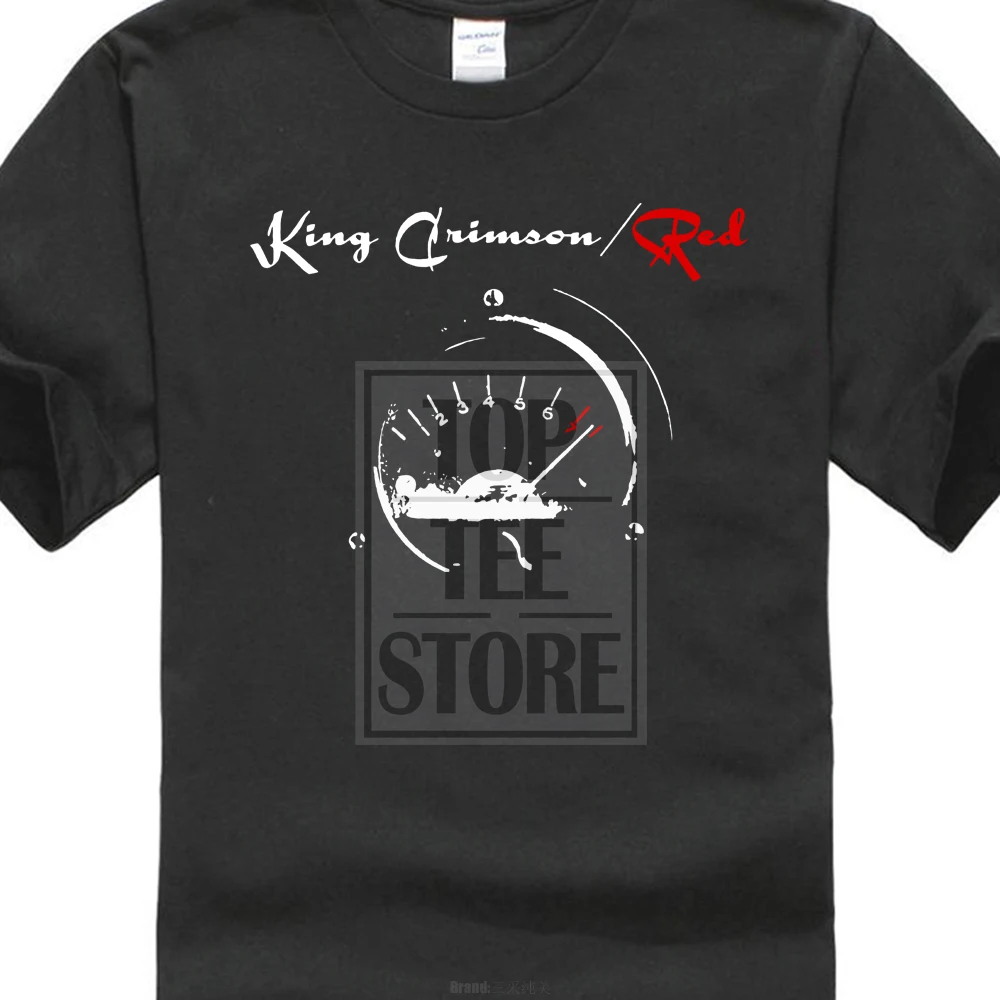 

King Crimson Men'S Red Speedometer T Shirt Black