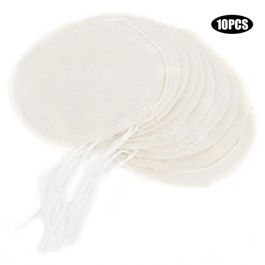 

Home Kitchen Coffee Making Tools Dolci Gusto Refillable Capsule 10pcs Food Grade Nylon Siphon Cloth Coffee Filter Round Fabric