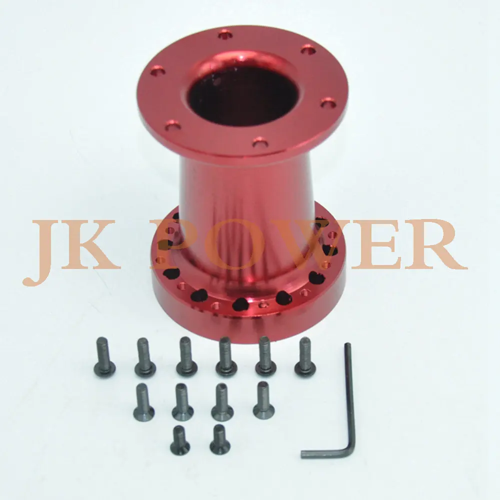 JK автомобильный 101 мм 76 мм 51 мм Универсальный алюминиевый адаптер для ступицы рулевого колеса от Boss - Цвет: 101MM Red