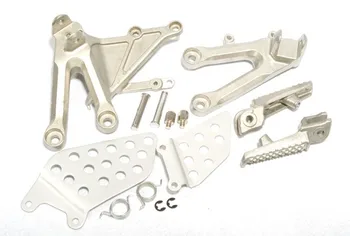 

Fit Honda CBR1000RR 04 05 06 07 Front Passenger Foot Peg Footrest Bracket Silver 2004 2005 2006 2007