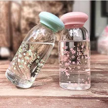 Стеклянная портативная Женская Цветочная чашка для чая Корейская версия простой свежий и прекрасный студенческий стакан для воды 3