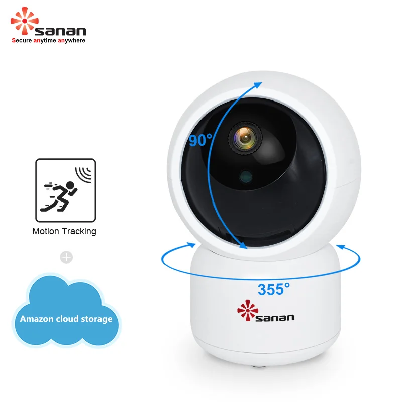 

SANAN HD 1080P 720P Cloud Wifi Camera Intelligent Auto Tracking Of Human Wired Wireless IP Camera Two Way Audio CCTV Camera