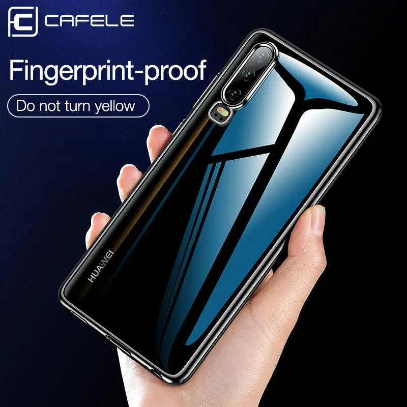 

CAFELE Case for Huawei P30 Pro Soft TPU Cases Ultra Thin Transparent Plating Shining Cover for Huawei P30 Foldable silicone Case