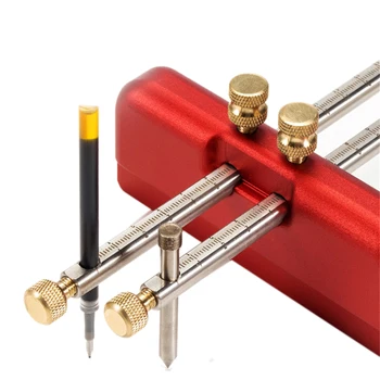 

Adjustable Aluminum Alloy Woodworking Marking Gauge Wood Scribe Mortise Gauge DIY Woodworking Scribing Tool