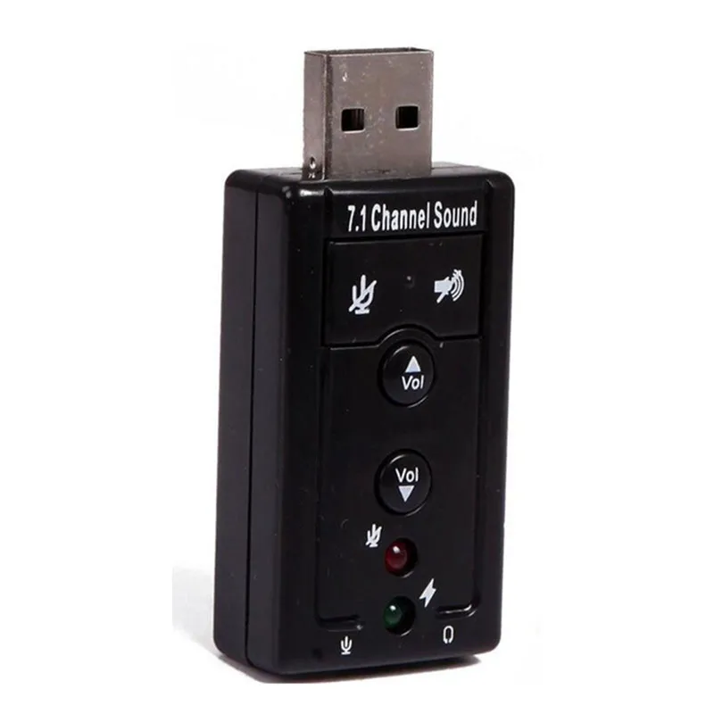 T 7.1 External USB Sound Card USB to Jack 3.5mm Headphone Audio Adapter Micphone For Mac Win Compters Android Linux Free Shipping (3)