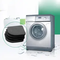 4 pc стиральная машина Pad холодильник защита для пола антивибрационные коврик для ванной ударопрочность Нескользящие ноги адаптирующие маты
