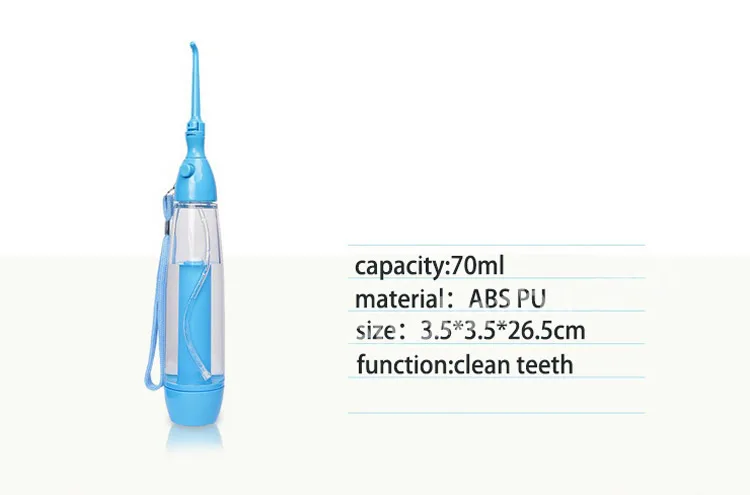 Портативный ирригатор для полости рта очистите полость рта мойте зуб вода для полива ручная вода зубная нить без электричества ABS
