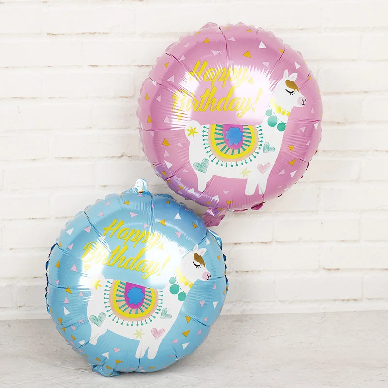 1Pc Llama Foil Balloon Cartoon Animal Alpaca Balloon Birthday Wedding DecatiJB
