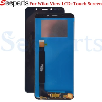 

100% Tested Black For Wiko View LCD Display + Touch Screen Digitizer With Frame Assembly Replacement For Wiko View LCD Screen