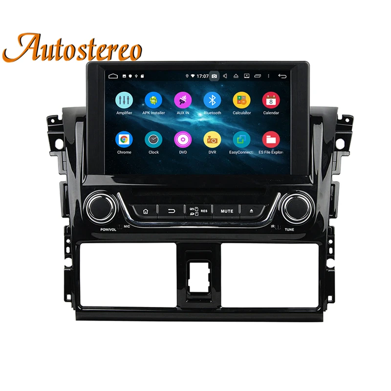 Best DSP Autostereo Android 9.0 Car DVD Player GPS navigation For Toyota YARIS 2013-2015 head unit multimedia player tape recorder 2