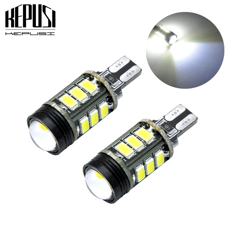 

KEPUSI 2PCS T15 W16W 921 15SMD LED 5630 COB Car Canbus Error Free Reverse Light Interior Lighting Backup Parking Light White 12V