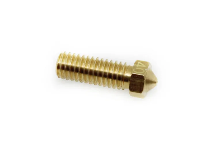 3d printer nozzle all-metal V6 M6 screw brass 0.4mm 0.6mm 0.8mm 1.0mm 1.2mm for 1.75mm 3mm consumables