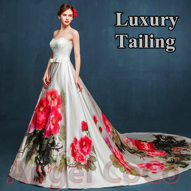 Luxury Evening Dress hand painted Prom Dresses Elegant Robe De Soiree Long Oriental Silk great gatsby