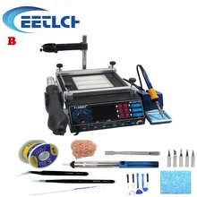 Паяльная станция SAIKE 8310D 110 В или 220 В паяльная станция горячего воздуха+ паяльник+ паяльная станция 3 в 1