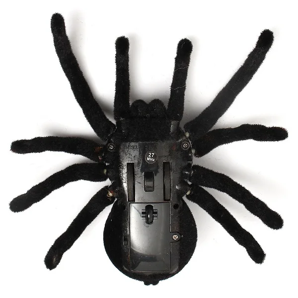 Brinquedos de Brincadeira Infravermelho Aranha Olho Brilho Halloween Simulação Assustador Pelúcia Tarântula Controle Remoto Complicado Macio 4-way rc 7 Brinquedos e hobbies
