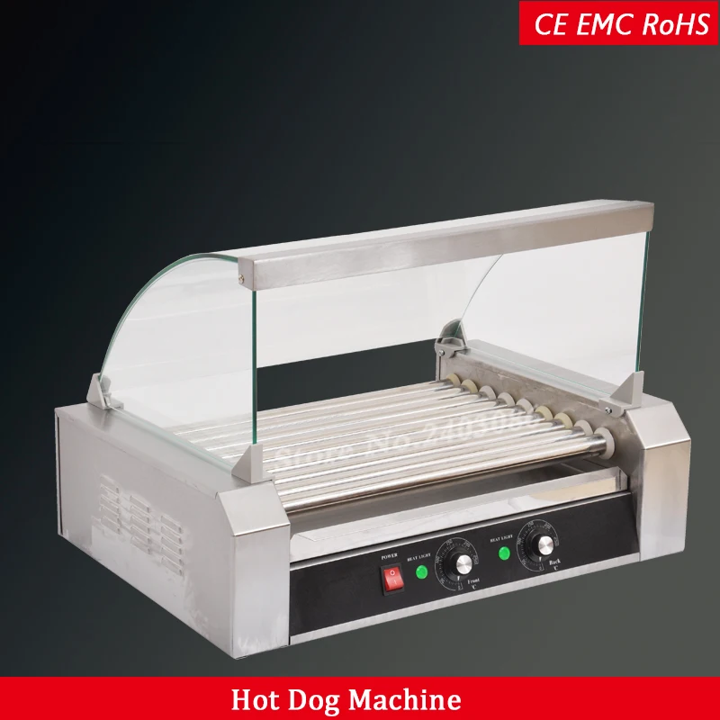 

commercial 9 rollers electric hot dog grill machine