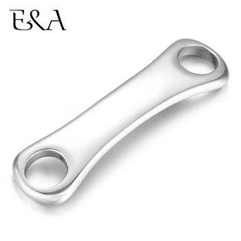 

Stainless Steel Connector Bridge Mirror Finish Blank Curved 1/1 Loop DIY Bracelet Making Findings Jewelry Connect Parts Supplies