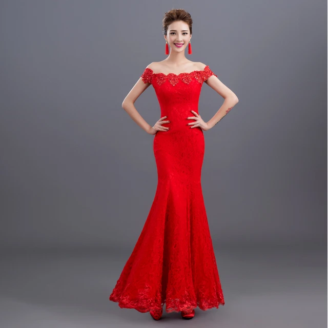 red dinner dresses for ladies