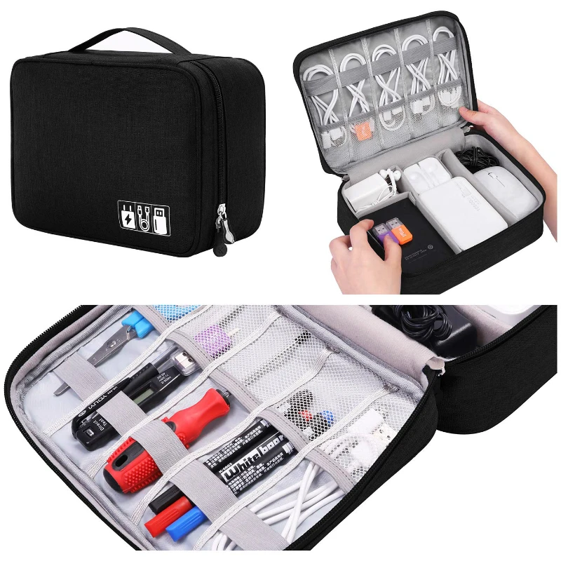 Digital Storage Bag Cable Organizer Hard Disk Bag Power Bank Bags Switch Mobile Speaker Bag U Disk Waterproof Organizer Case