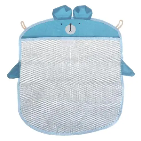 HBB детская Сетчатая Сумка для ванной, Детская сумка для игрушек для ванной, водонепроницаемые игрушечные корзины - Цвет: Blue