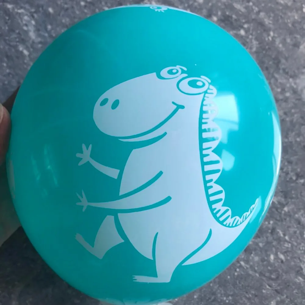 Сладкий воздушный шарик со смайлом латекса 12 дюймов утолщаются животные напечатанные воздушные шары динозавр день рождения украшения Balony Baby Shower