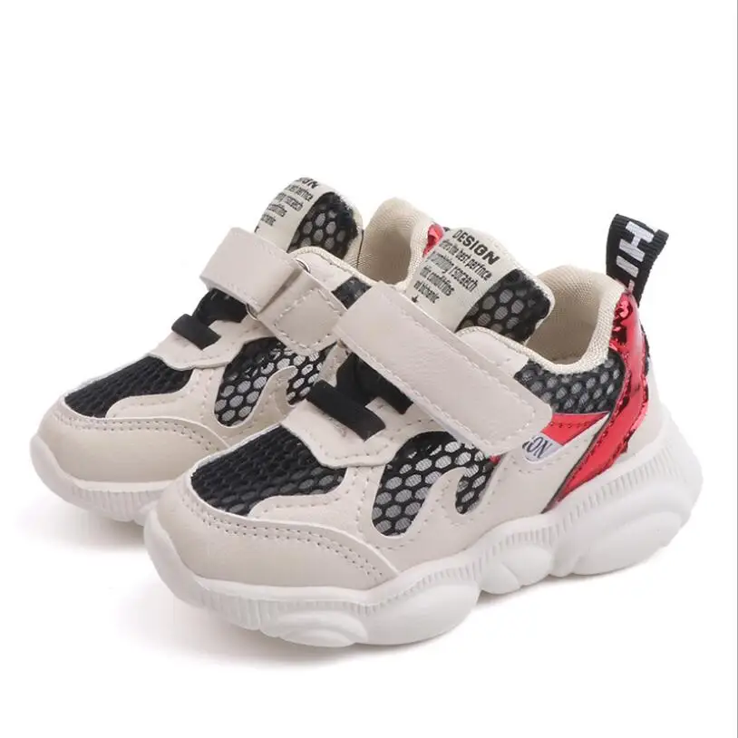 

2019 Summer Kids Children Fashion Mixed Color Mesh Run Sport Sneakers Shoes Baby Shoes Toddler Shoes Children's Flat Shoes 21-30