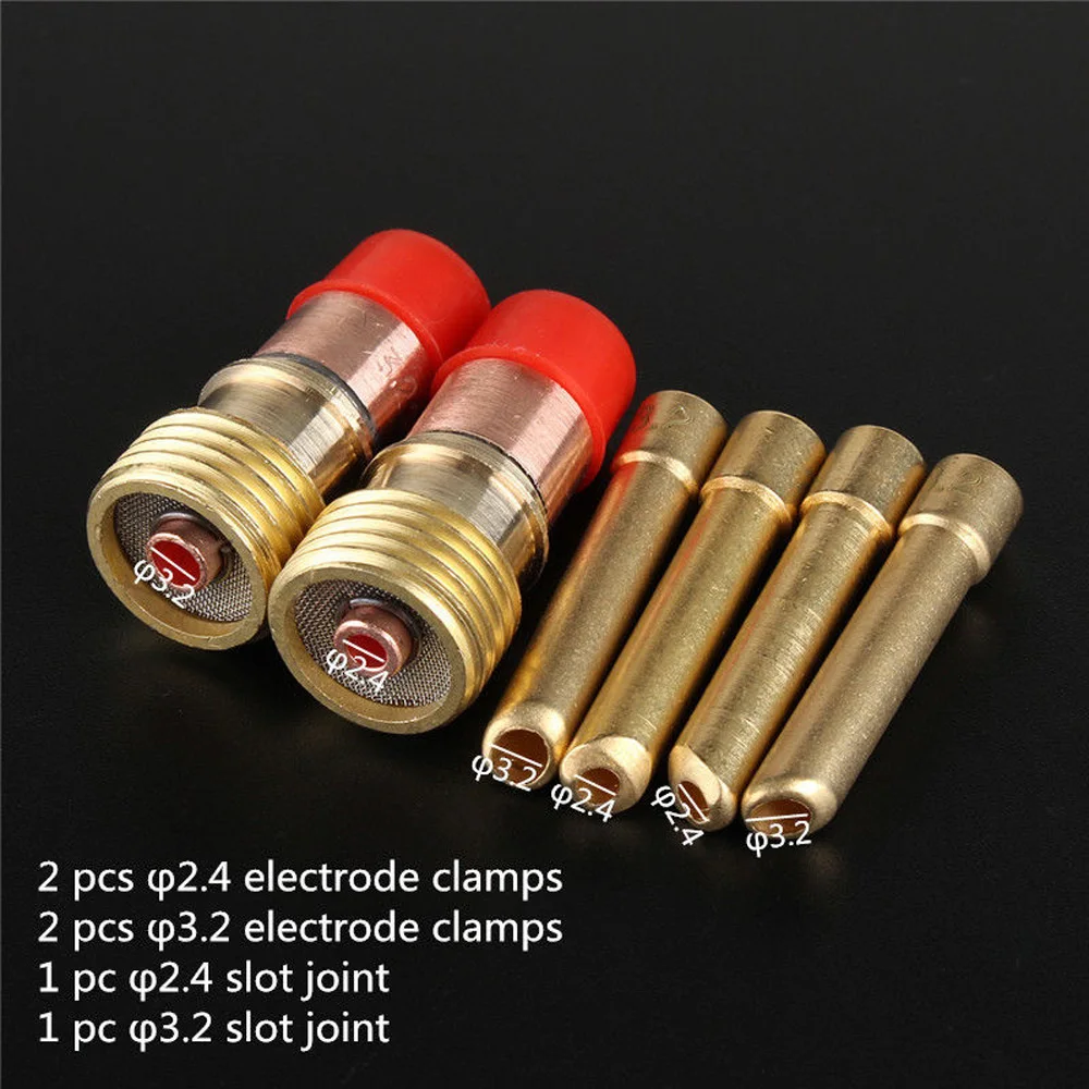 

29Pc TIG Welding Torch Stubby Saver Gas Lens Pyrex Cup Kit Set For WP-17/ 18/ 26