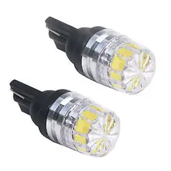 2 шт Новый белый DC 12 V 5630 SMD T10 автомобильная лампа W5W Клин объектив свет лампы автомобиля