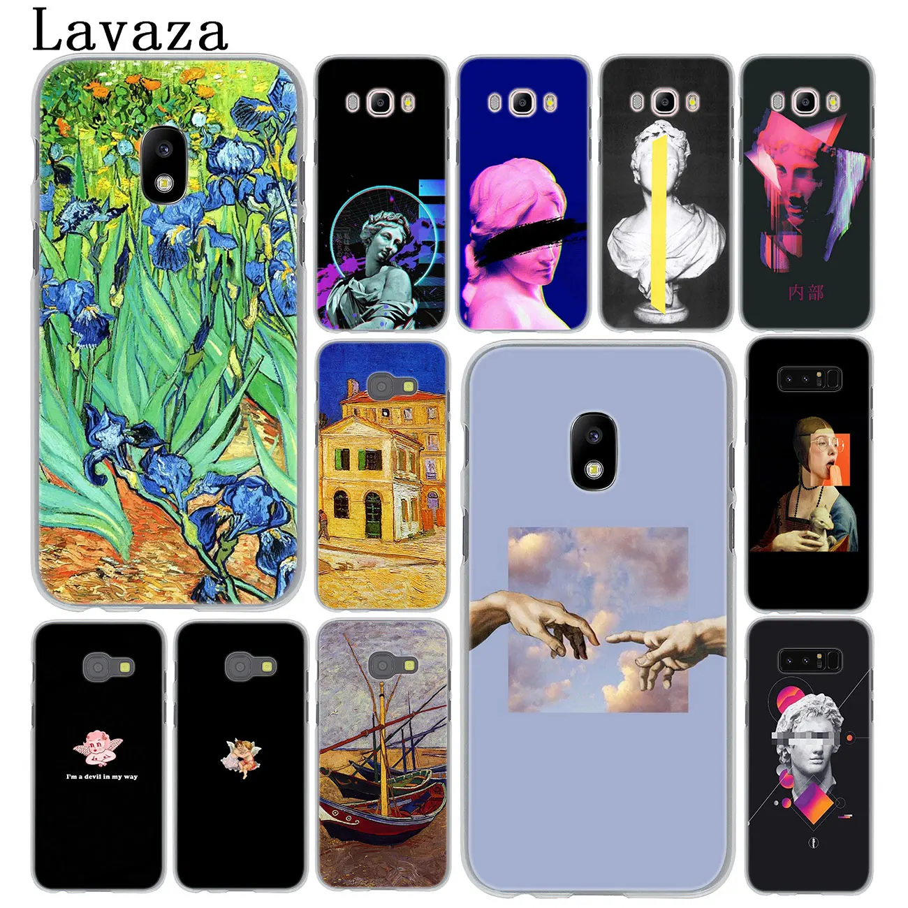 

Lavaza Great art aesthetic van Gogh Lisa David Mona Case for Samsung Galaxy J6 J3 J2 J1 J5 2015 2016 J7 Prime 2017 EU US Version