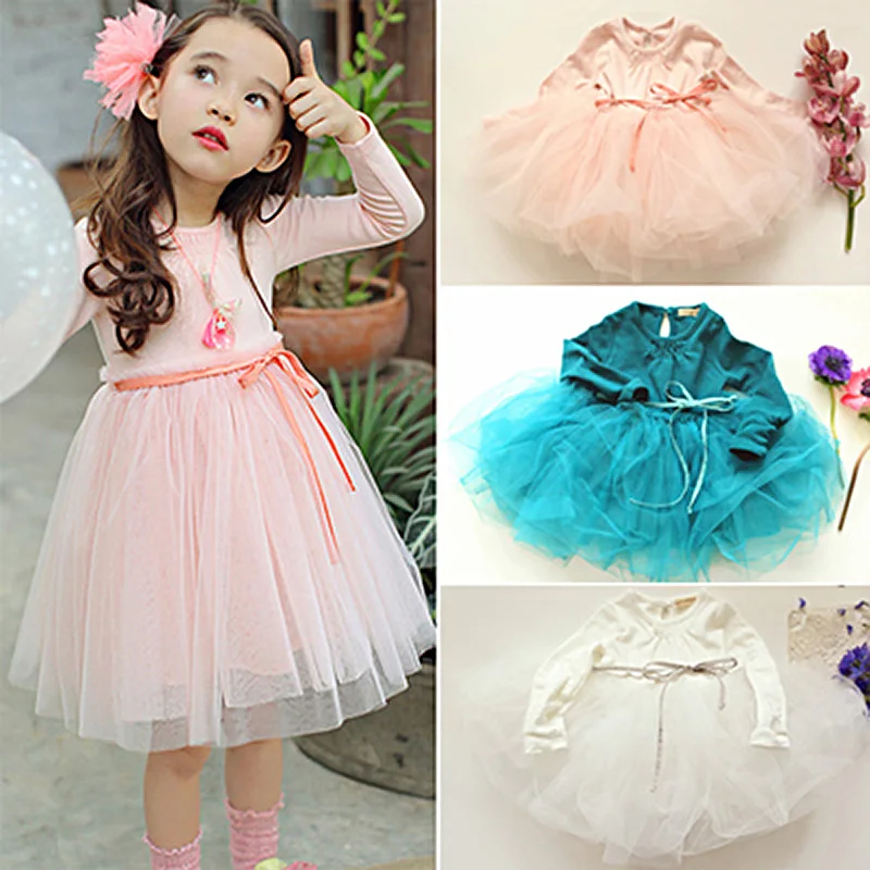 

Children Dresses Girls new 2019 Spring/Autumn models Korean Temperament Princess Dresses quality cute baby girls kids clothes