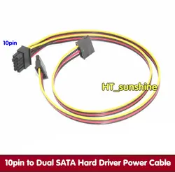 5 шт./лот 10pin двойной SATA жестких дисков Адаптеры питания кабель для HP dl380g6/G7 сервер 18awg провода 10 P до 2 * SATA