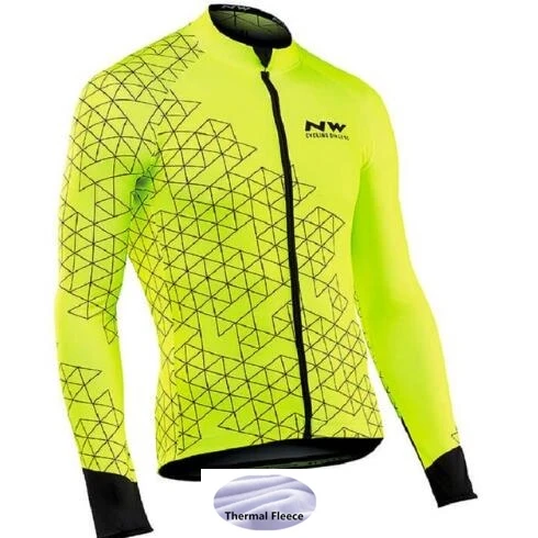 

2018 Winter Fleece Thermal Cycling men's Long Sleeve Cycling Jersey Mountain Road Uniform Clothing pro Triathlon Bike Outdoors
