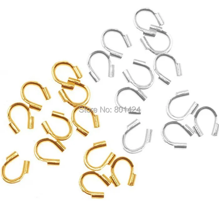 100pcs 58-423 wire protectors Wire Guard Guardian Protectors loops U shape accessories for jewelry