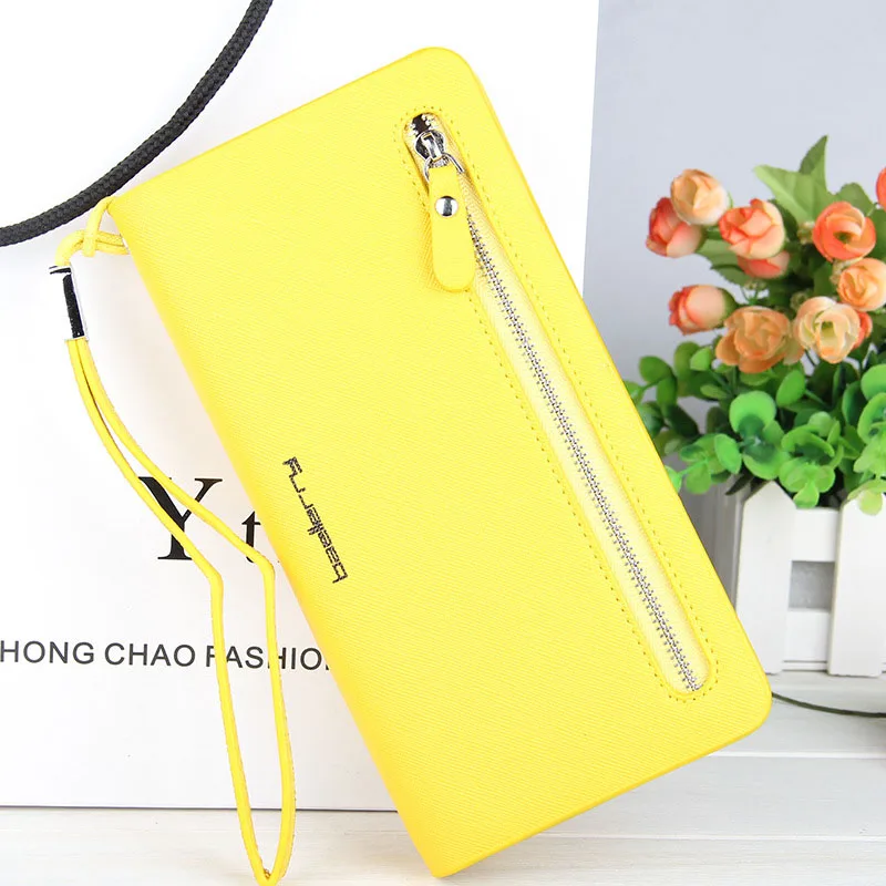 Women Wallet Purse Yellow
