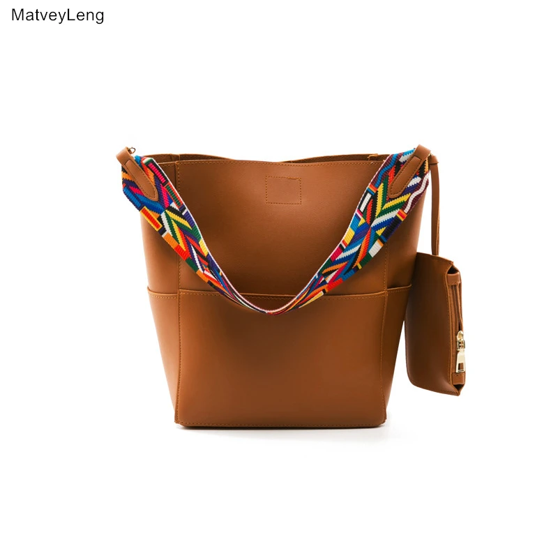

Hot Fashion Color Wide Shoulder Strap Shoulder Bag Women's Bag Quality Large Capacity Handbag Ladies Messenger Bag Free Shipping