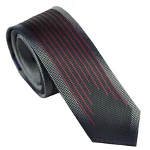 Lammulin галстуки мужские обтягивающие галстуки дизайн каймы черный серый с красным вертикальным полосатым галстуком из микрофибры модный тонкий галстук 6 см