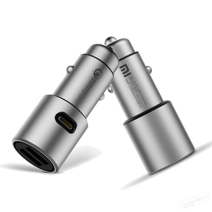 Автомобильное зарядное устройство Xiaomi удлинитель с 2 USB портами QC3.0|Зарядные