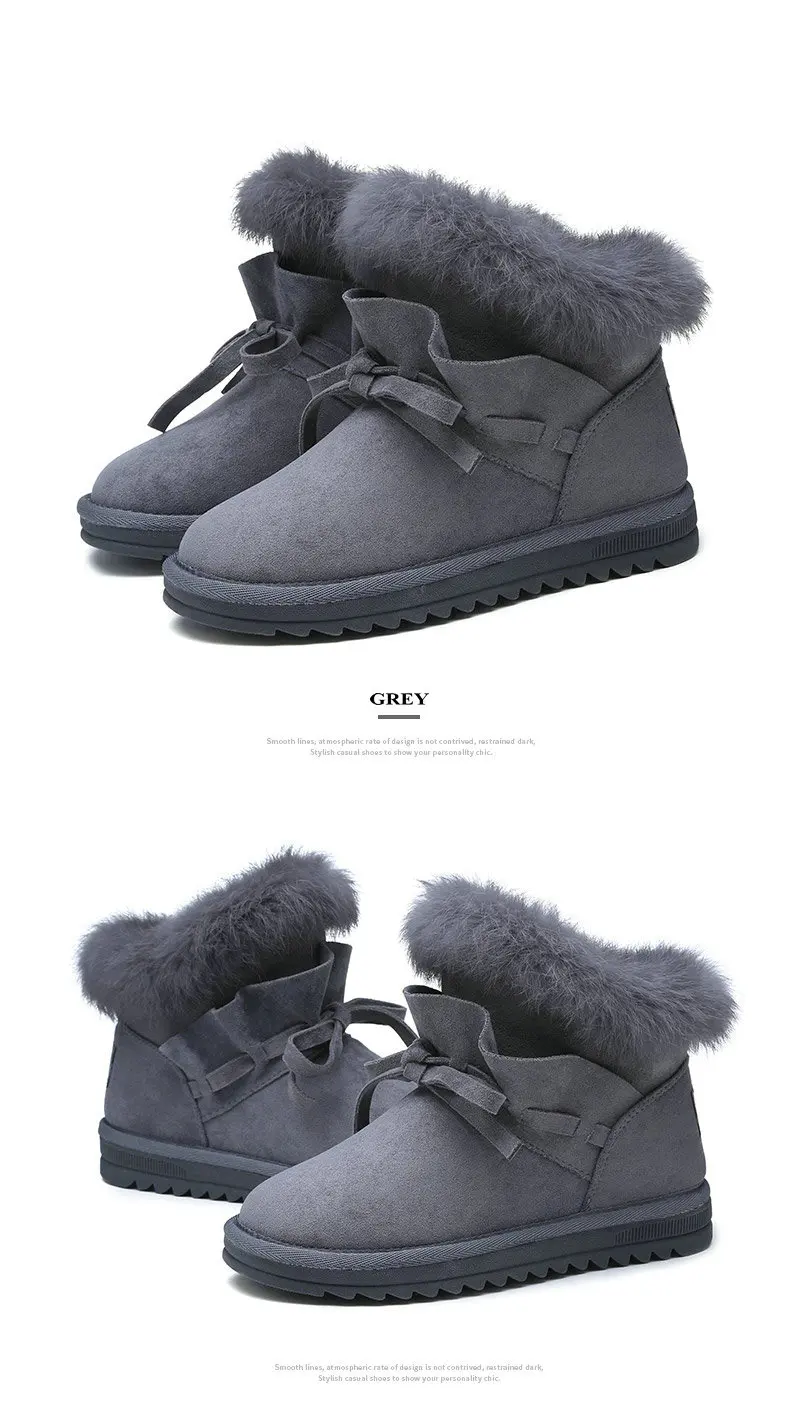 Г., модные дизайнерские ботинки из флока и натурального кроличьего меха женские кожаные ботинки зимние ботинки на меху