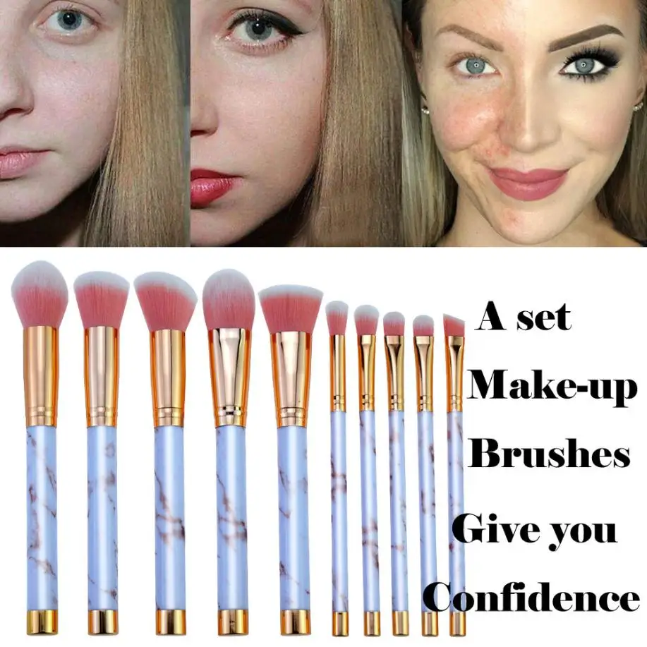 

Women wool fiber Makeup Brushes eyeshadow Foundation Powder Liquid Cream concealer Cosmetics Blending Brush Tool 2018