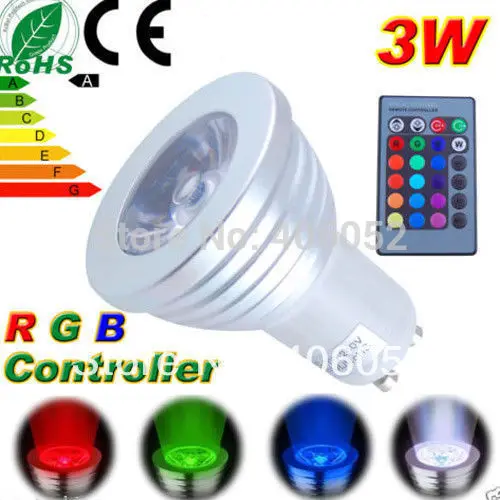

Светодиодная Rgb-лампа E27 Gu10 3 Вт, 220 В, 110 В, 4 шт./комплект
