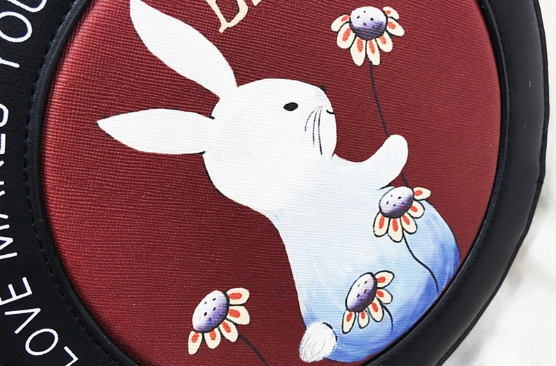 Women Fashion Handbag Female Leather Roll Circular Bag Famous Tassel Crossbody Shoulder Bags Flower Cute Tote Sac A Main SS7303 (15)