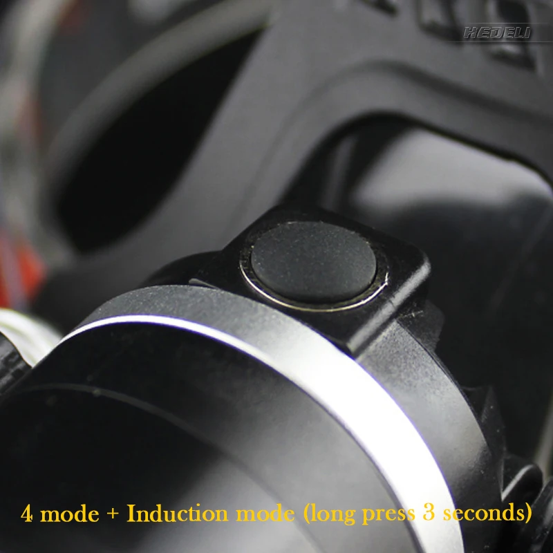 Портативная осветительная фара usb с инфракрасным датчиком Головной фонарь cree xml t6