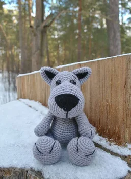 

crochet toys amigurumi forest strong wolf